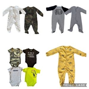 Bundle Baby Boy Onesies/Bodysuits & Sleepers 6-9 months (9)